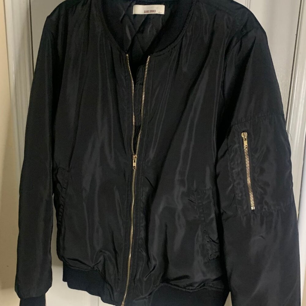 Mendocino Black Bomber Jacket
